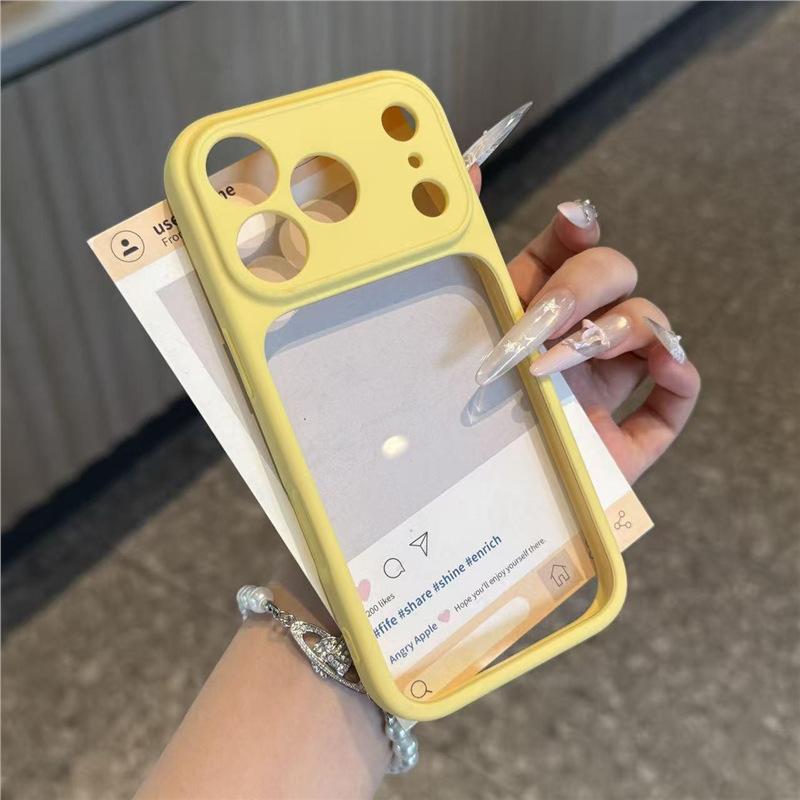 High Value Two-color Second Change 17 Suitable for Apple 16 Pro Large Window Mobile Phone Case 15/13/14 Soft 12 Protective Case