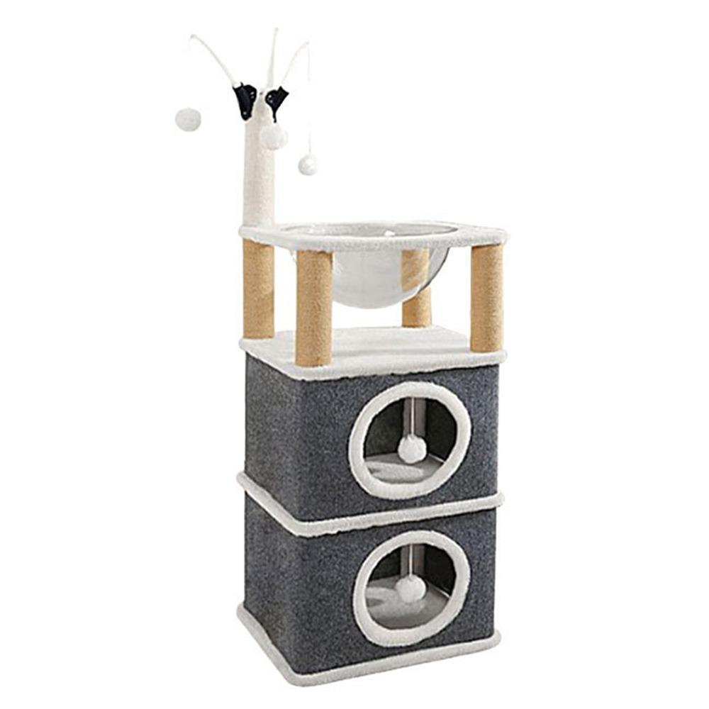 

Двухслойный всесезонный домик для кошек, вертикальный игровой комплекс для лазания, лежанка для питомца, кошачья кровать-пещера для декора комнаты Type B