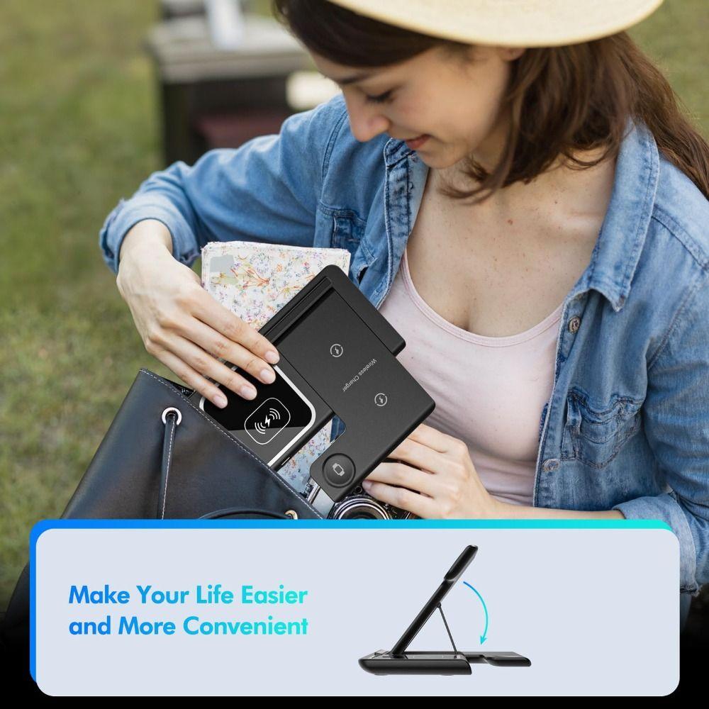 Portable Wireless Charger Foldable Charging Dock High Quality Fast Charging Station