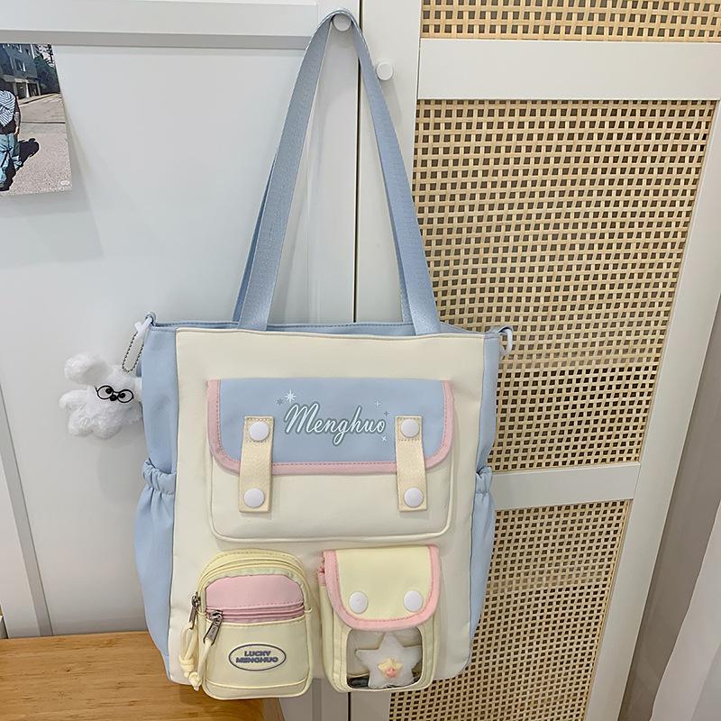 Versione Coreana dello Zaino Scolastico Originale di Grande Capacità Design di Nicchia Casual Versatile Moda Classe Pendolare Tutoraggio Zaino Zaino