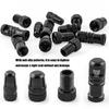 Aluminium Alloys Valves Stem Caps Wear Resistant Tubeless Tire Valves Caps Universals Bike Valves Tool Enduring