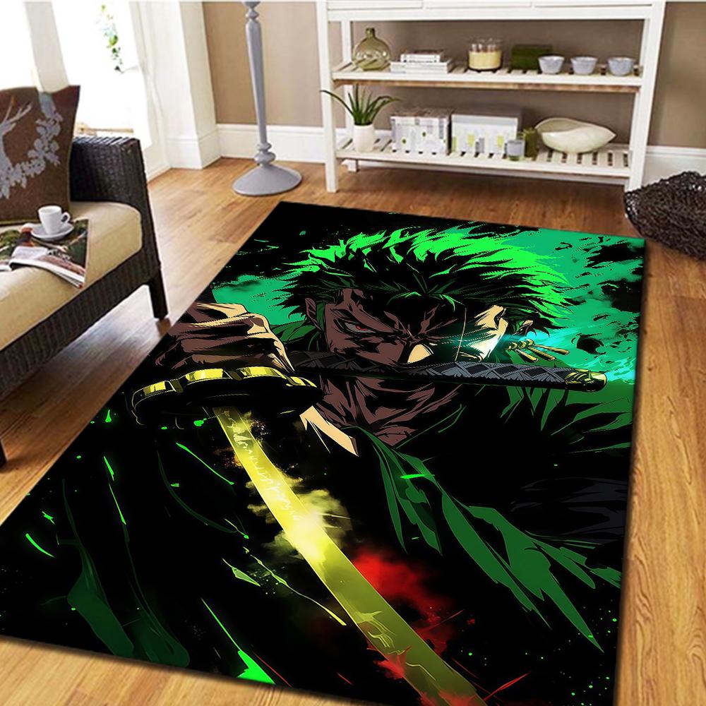 

Roronoa Zoro Digital Print Carpet, Living Room Floor Mat, Bedroom Decorative Rug, Play Mat -HYQ75 60x90cm