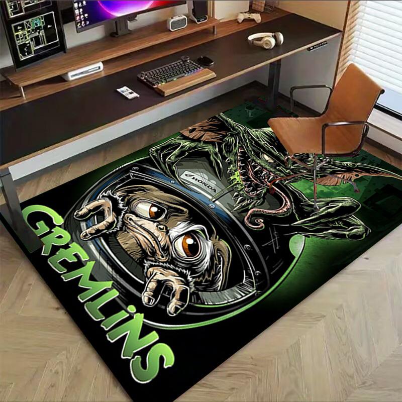 1pc gremlins motorcycle Carpet, Office Rug Outdoor Mat Home Decor Area Carpet Festival