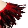 Feather Shawl Bright Color Halloween Parties Cloak Wear As Skirt or Shawl Gothic Style Shawl with Lace-Up Ribbon Costume Accessory