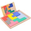 Adskwn wooden tetris puzzle game, spatial logic brain training for kids