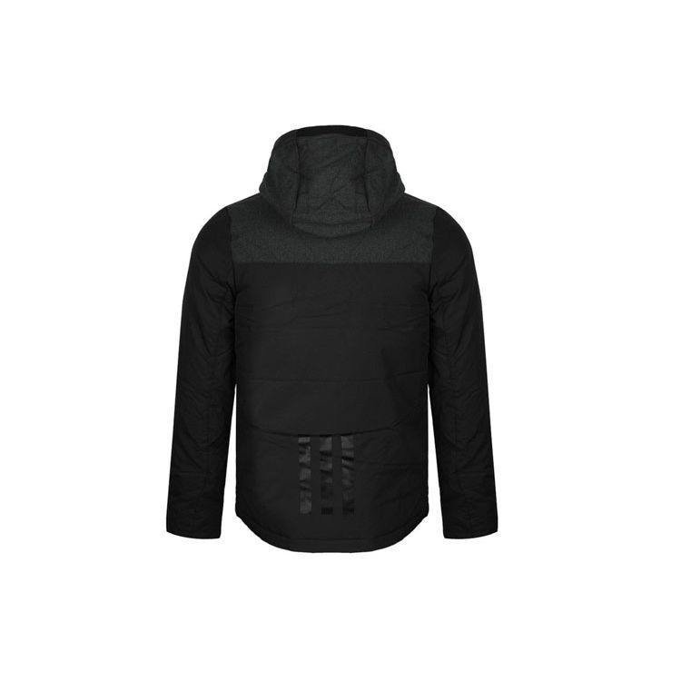Adidas Neo Spliced Warm Sports Letter Hooded Down Jacket Men Outerwear Black EI4440