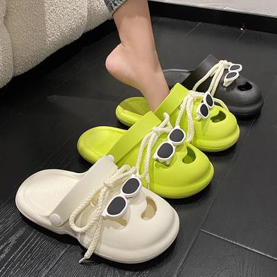 Fashion Summer Women Slippers Fashion Cloud Big Eyes Cartoon Cute EVA Slippers Beach Sandals Anti-skid Platform Shoes Zapatos De Mujer