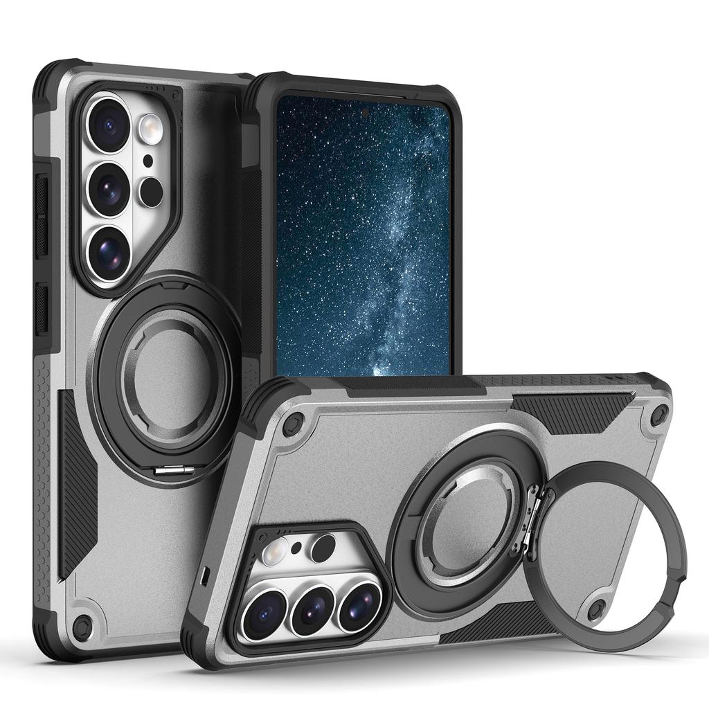 Applicable To Samsung S26Ultra Unarmoured Magnetic Bracket Mobile Phone Case S26Plus Matte S26 Anti-drop Protective Case