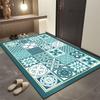 Tile Entrance Door Dirt-Resistant Bathroom Floor Mat Household Foot Mat Door Wear-Resistant Floor Mat