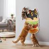 Vertical Cat Scratch Sticker Cartoon Self-adhesive Cat Climbing Mat Christmas Theme Wear-resistant Cat Scratch Pet Supplies