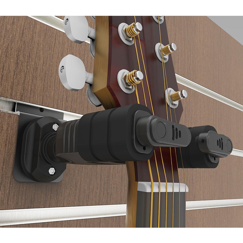 GALUX GH 110M Auto Lock Guitar Hanger Hook Holder Slat Wall Mountable for Acoustic Folk Classic Guitar Electric Guitar