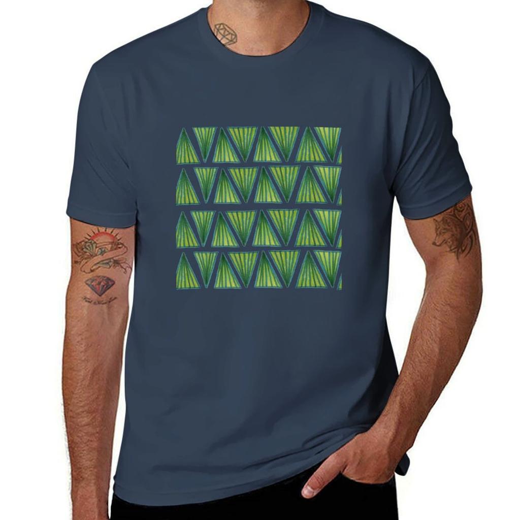 Green Tropical Pattern Tshirt Plus Size Quick Dry Sports Tee