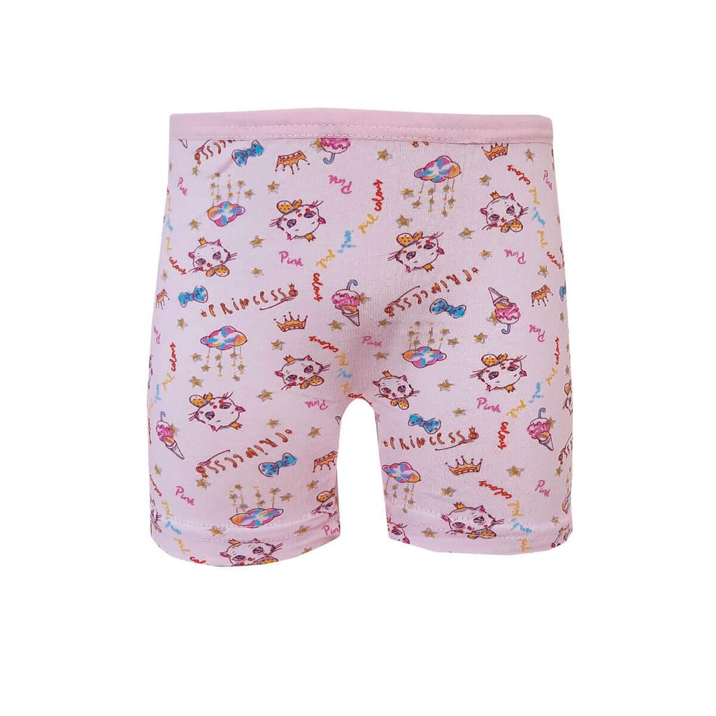 Kota Pachet 12 Boxer pentru fete lungi din bumbac lycra imprimate colorate