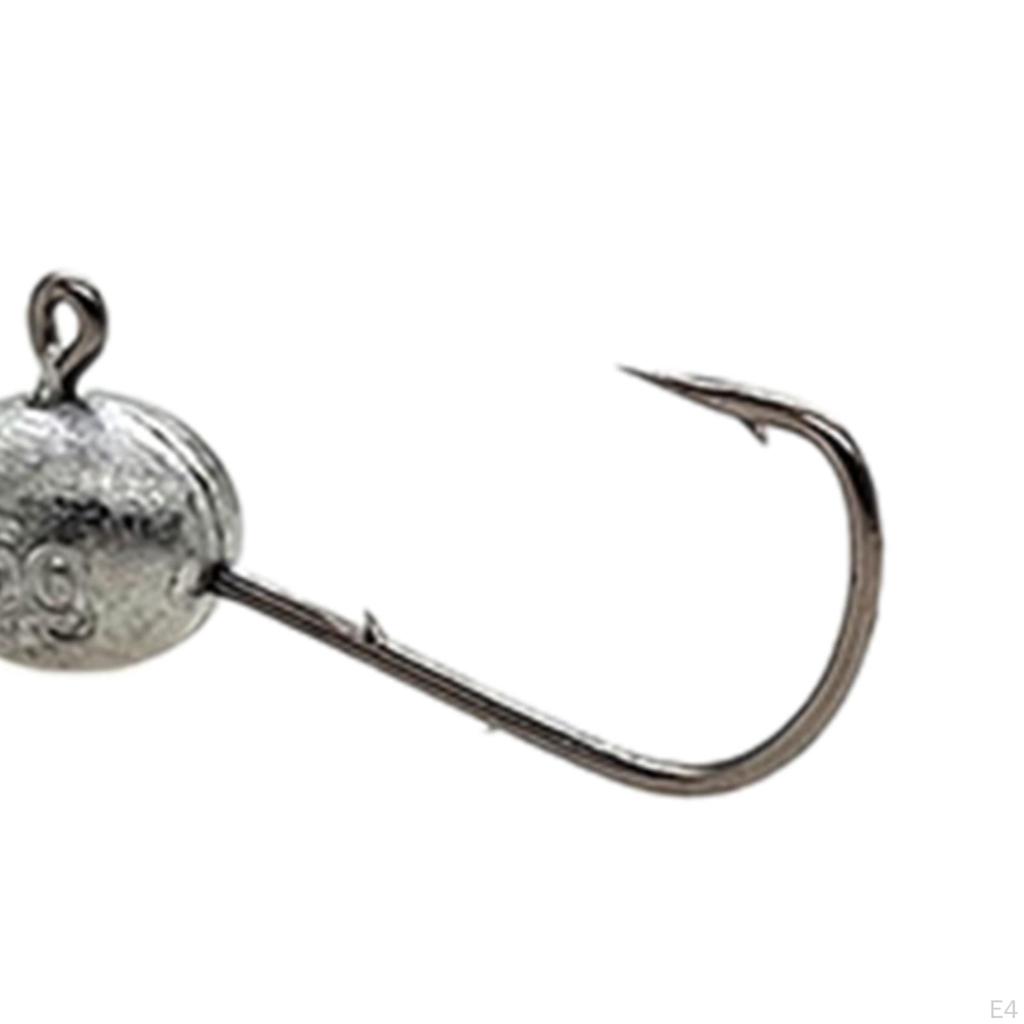 20 Pieces Egg Fishing Hooks Baits Attachments Practical High Carbon Steel Portable Equipment