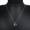 TIFFANY&Co. Open Heart Necklace Elsa Peretti Silver925 Heart 2.7g Women Used