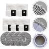 For Midea V16  For Eureka J15  For Eureka For Evo Ultra Automatic Emptying Robotic Vacuum Cleaner  4 Mop Cloths 5 Dust Bags
