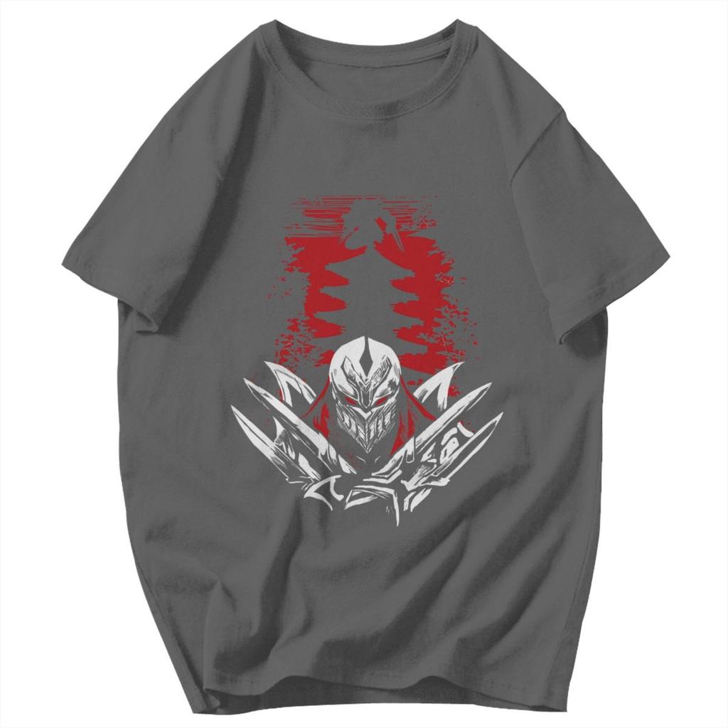 Men T Shirt Zed Master Of Shadows League Of Legends LOL Pops Y2K Graphic Anime Unisex Clothing T Shirts