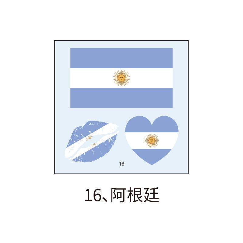 US, Canada and Mexico World Cup Flag Tattoo Sticker, Football Game Sports Meeting Tattoo Sticker, Makeup Face Sticker