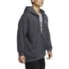 Adidas Alphabet Print Pattern Drawstring Pullover Hoodie Sweatshirt Jacket Men Outerwear Grey HZ7028