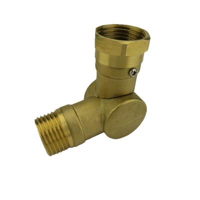 A58Z Adjustable For Irrigation Driveway Garden Hose Swivel Adapter 180 And 360 Degree Metal Swivel Connector Faucet Gold