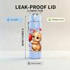 1PC I Love You Valentine Kitten 750ml Color Plastic Sports Water Bottle Leakproof Flip Straw Lid Suitable for Sports Office Home Use