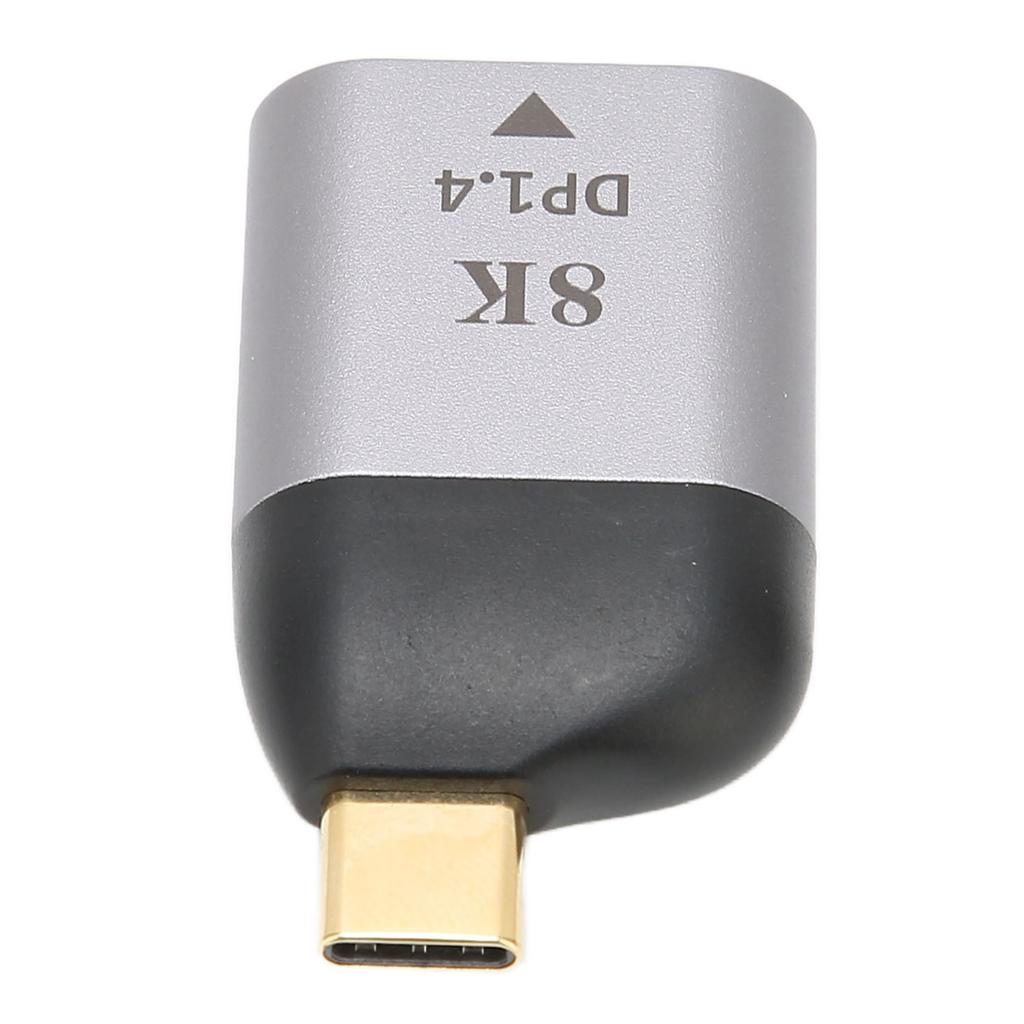 USB C to DisplayPort Adapter 8Kat60HZ USB C to DP1.4 Male to Female Converter for USB C Video Output Devices