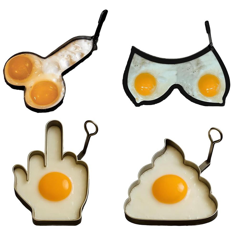Creative Kitchen Funny Omelette Mould Stainless Steel Tools Mould Accessories Kitchen New Omele C5O2