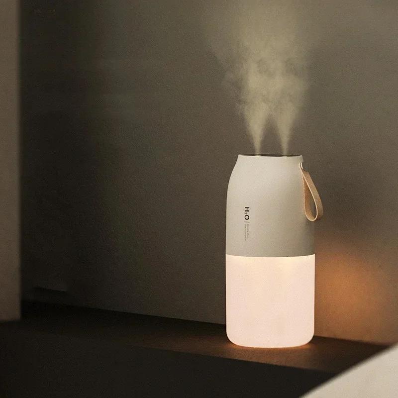 Portable Double Mist Air Humidifier 300ml Cold Mist Diffuser 2000mAh Car Air Purifier USB Mini Air Freshener Humidifiers