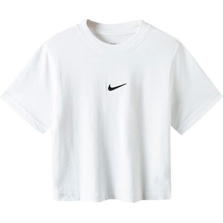 Nike Sportswear Logo Embroidered Short Sleeve T-Shirt Kids tops White DH5750100 L