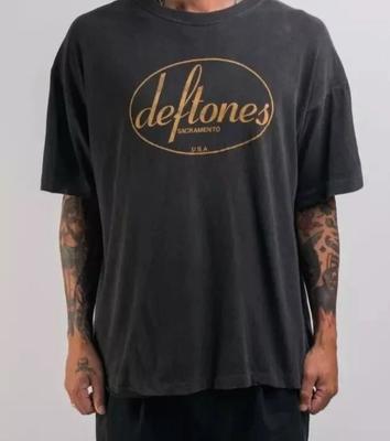 Deftones Logo T-shirt – Klassieke Alternatieve Rock Merchandise - Maat   reprint