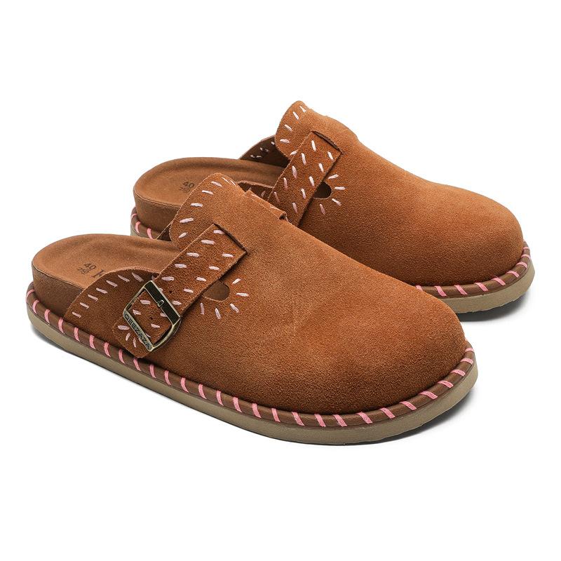 

3695 серо-желтый CO мужские и женские пары летняя сумка голова половина поддержка обувь натуральная кожа коровья кожа обувь 45