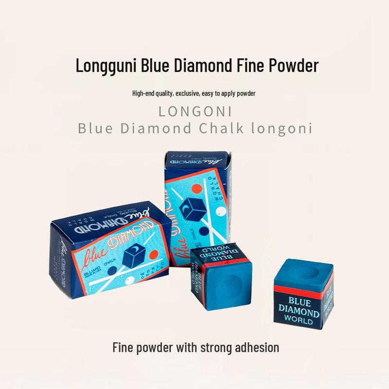 Longoni Blue Diamond Que-Kreidepulver für Billard, Snooker und Pool