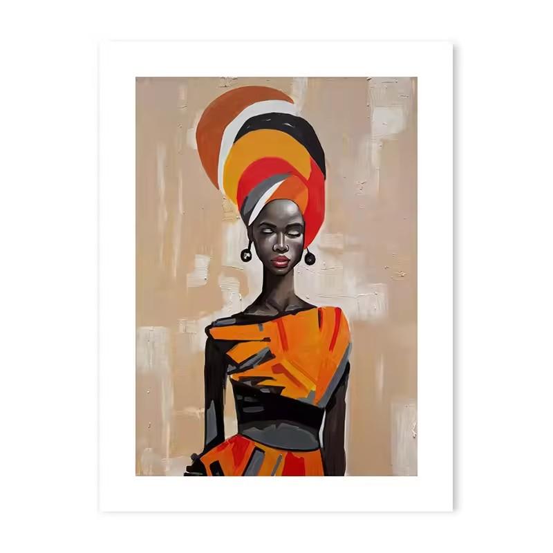 Abstract Ethnic Posters  African Wall Art Set Afro Bohemian Canvas Painting Decor Black Woman Art Bedroom Living Room Decor