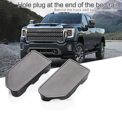 2 szt. Osłony kieszeni słupkowych Zaślepka otworu na reling skrzyni ładunkowej do Chevy Silverado GMC Sierra