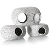Silver Style Aquarium Hideout Stone Rock Ornament for Shrimp and Killifish X & (Medaka, 16.5cm 10cm)