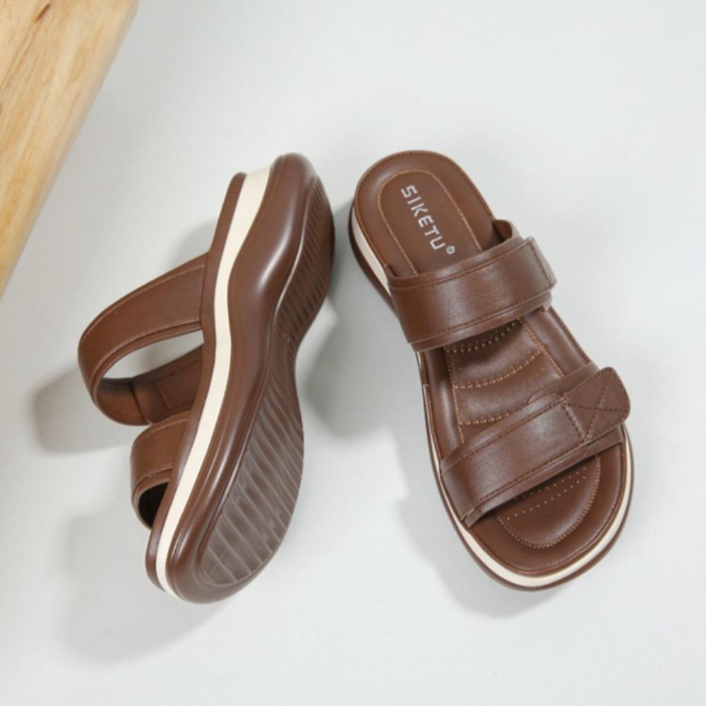 Pantuflas Mujer Exterior Nuevas Primavera Verano Casual Versátil Sandalias Mujer Antideslizantes Playa Mar Plataforma Pantuflas Mules Femme