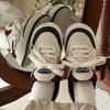 Autumn fresh pink and green niche design casual shoes new sports shoes Korean platform shoes