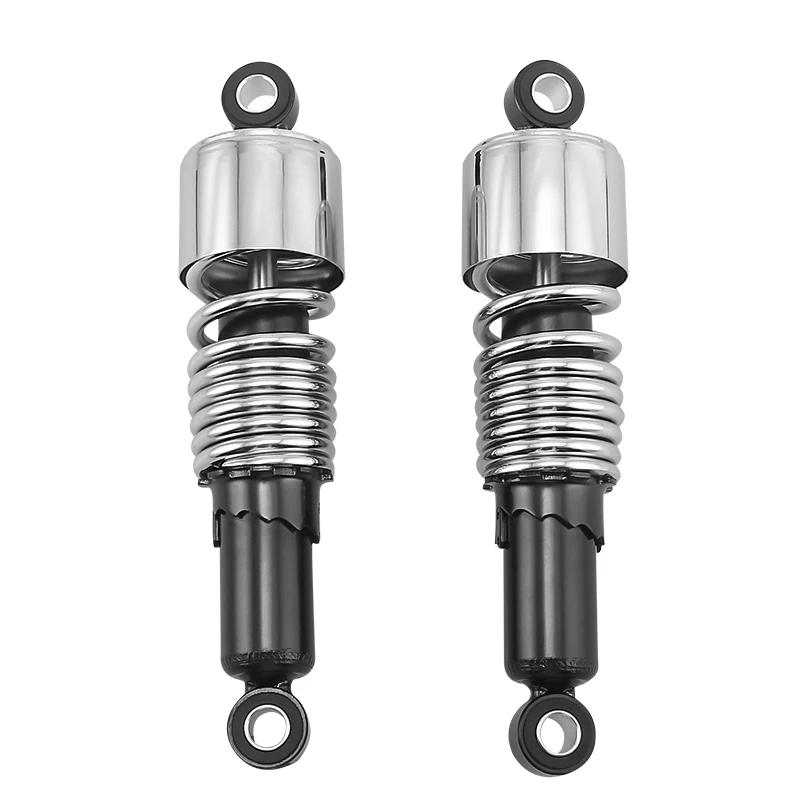 Motorcycle Rear Shock Absorbers 10.5" 267mm Adjustable Suspension Shocks Spring For Harley Sportster Touring