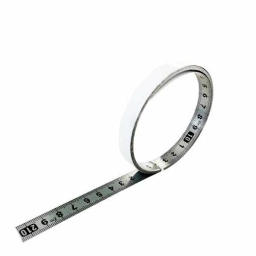 HJ Stainless Steel Tape Measure, Self-Adhesive Measuring Tape Ruler Tool, Long Measure (2m)