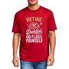 Men Cotton Tshirt Graphic Summer Boys Tshirt Retire Dentist Go Floss Yourself Short Sleeve Breathable Crew Neck Tshirt