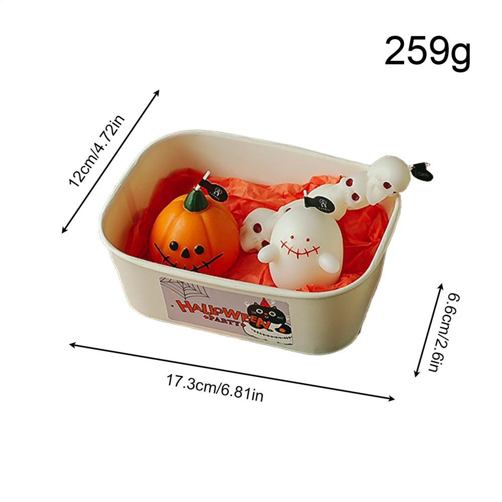 Halloween Scented Candles Pumpkin Ghost Skull Tombstone Finger Scented Candle Spooky Atmosphere Table Centerpiece For Party