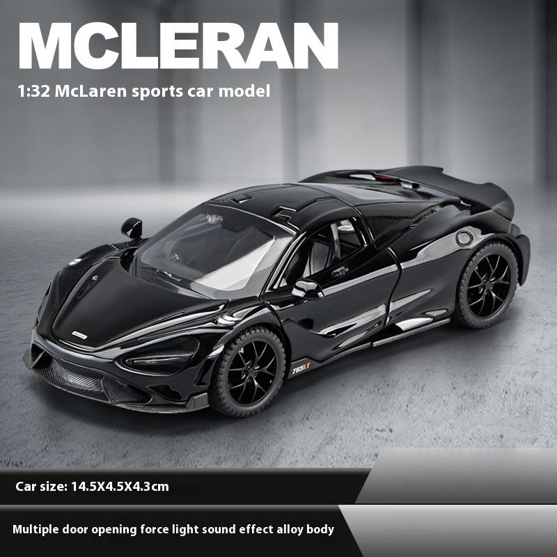 1/32 Mclaren 765LT Supercar Series Metal Alloy Diecast Model Car Library Bookcase Decoration Gifts for Friend Collection Hobby