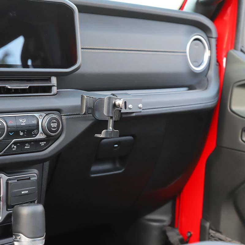 Auto Metall Co-pilot Griff Wasser Tasse Halterung Unterstützung Stehen Für Jeep Wrangler JL Für JT Gladiator 2024 Up auto Innen Zubehör