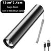 OEING 18650 Rechargeable Zoom Flashlight with Power Bank