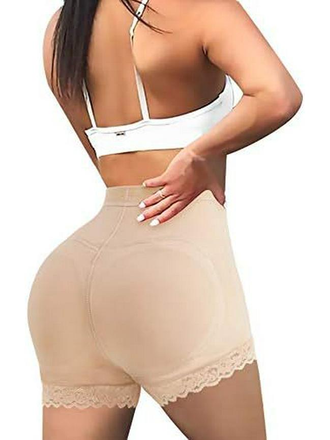 

Спортивные шорты для коррекции фигуры с ягодичными вставками и кружевной отделкой 2XL