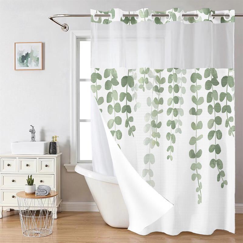 

Handun Floral Double-Layer Polyester Shower Curtain