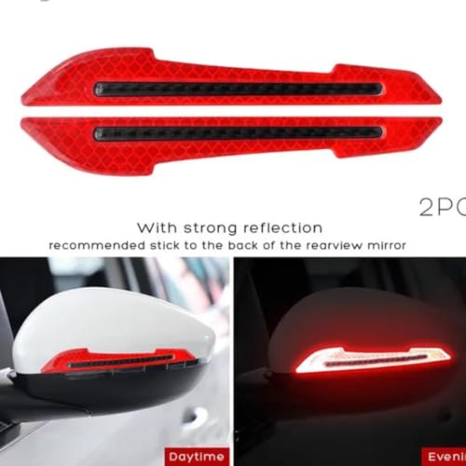 

Car Reflective Stickers, Door Border Collision Strips, Leaf Boards, Creative Personality, Rearview Mirror Stickers, Body Scratches, Occlusion One Size красный