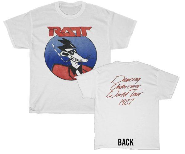 

26 Ratt 1987 Dancing Undercover World Tour Shirt Unisex T-Shirt XXXXL