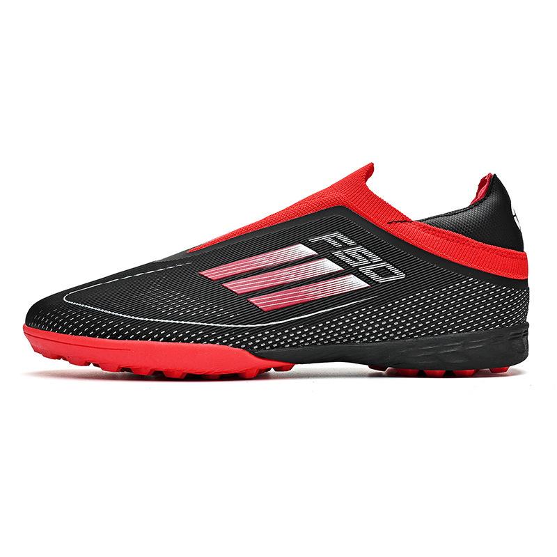 Seamless fly-woven football shoes tf broken nails artificial flat AG nails leather feet for boys and girls students foot training