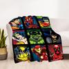 1pc Superheroes Comics Outdoor Blanket Lightweight Flannel, All-Season Use for Sofa, Bed, Travel, Camping, Living Room, Office, Couch044